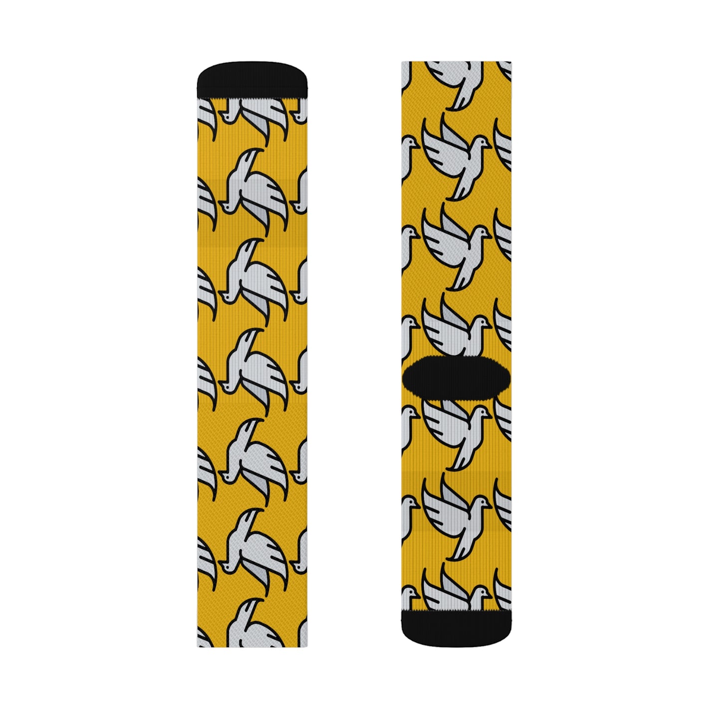 Yellow Bird Sublimation Socks