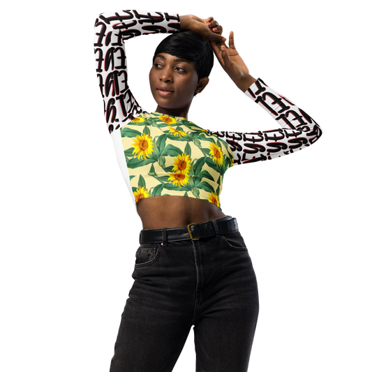 Flo way Recycled long-sleeve crop top