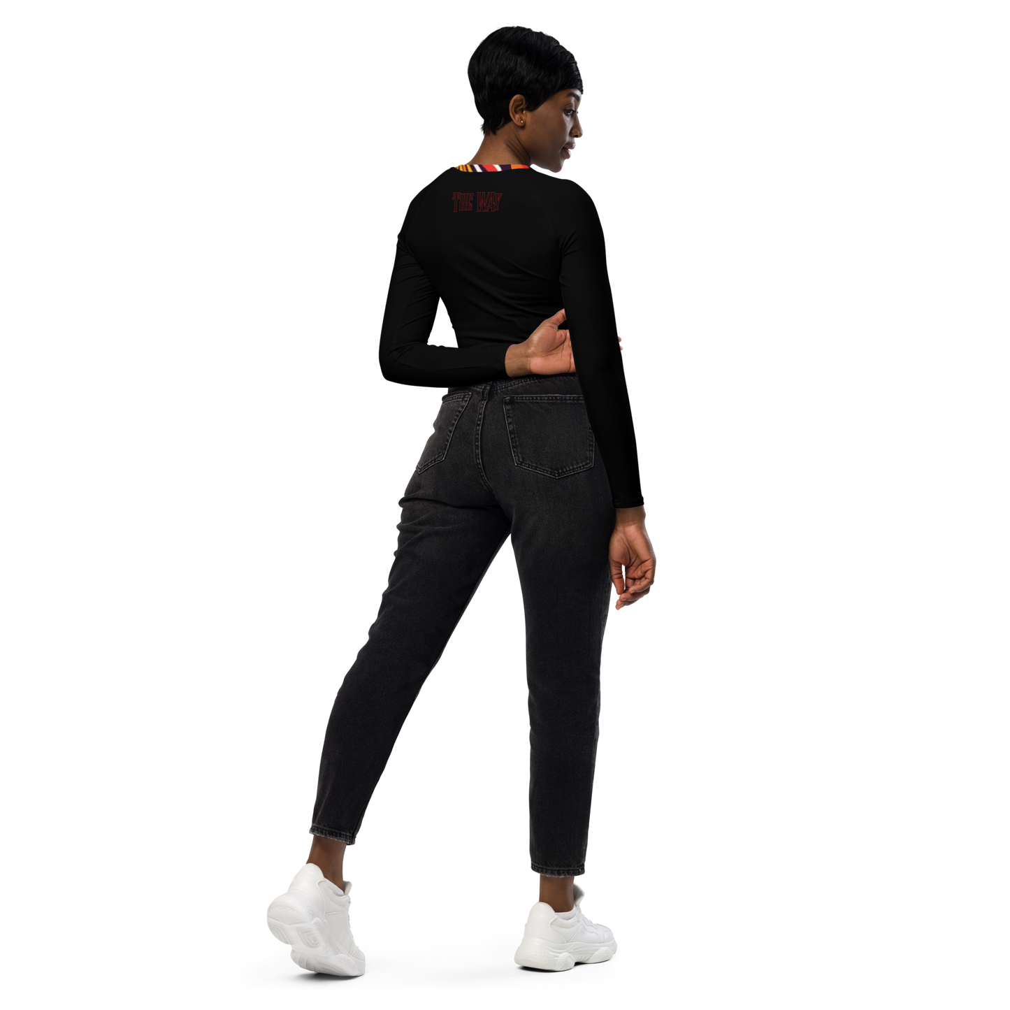 Flower Girl Recycled long-sleeve crop top