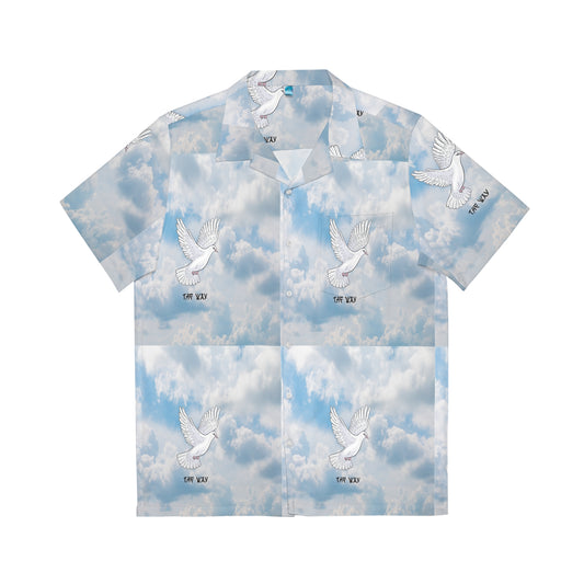 Cloud Bird Way Men's Hawaiian Shirt