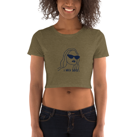 Space Plz Women’s Crop Tee