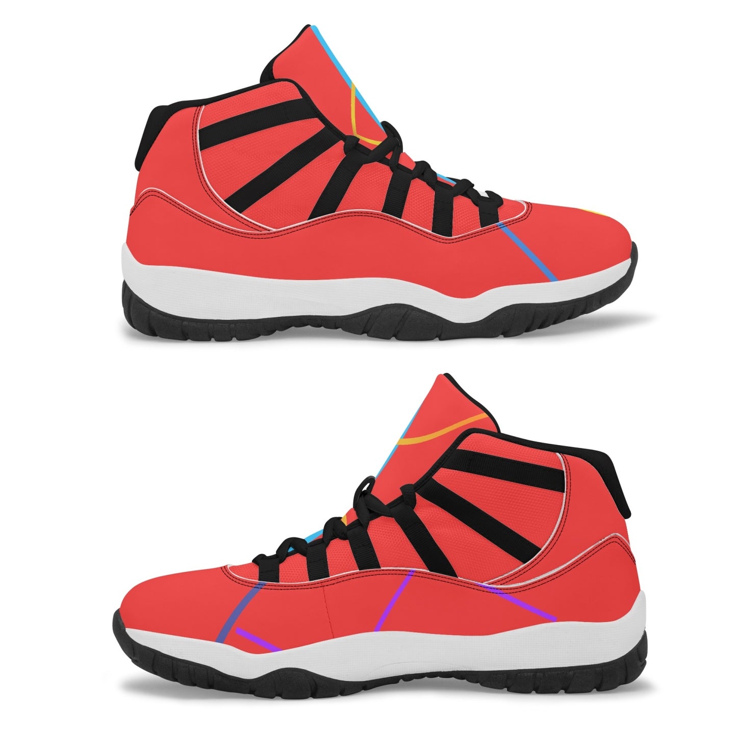 SkyHigh's REDS  AJ11 Basketball Sneakers