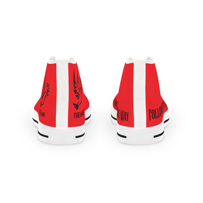 Red FOTW Men's High Top Sneakers