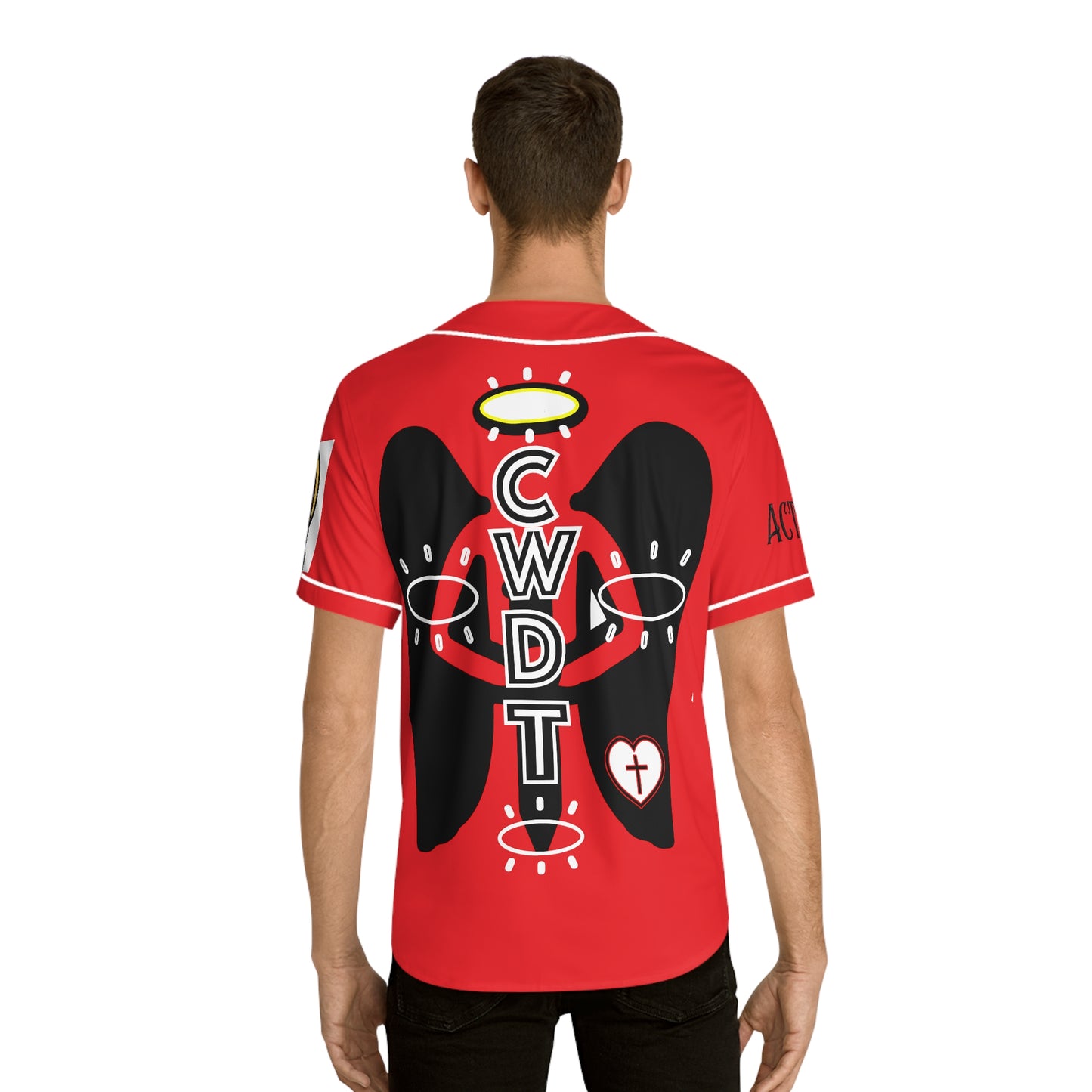 Red of Fly Men's Baseball Jersey