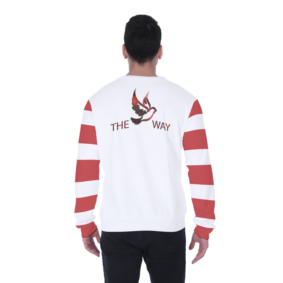 Stripe Men's Heavy Fleece Sweatshirt