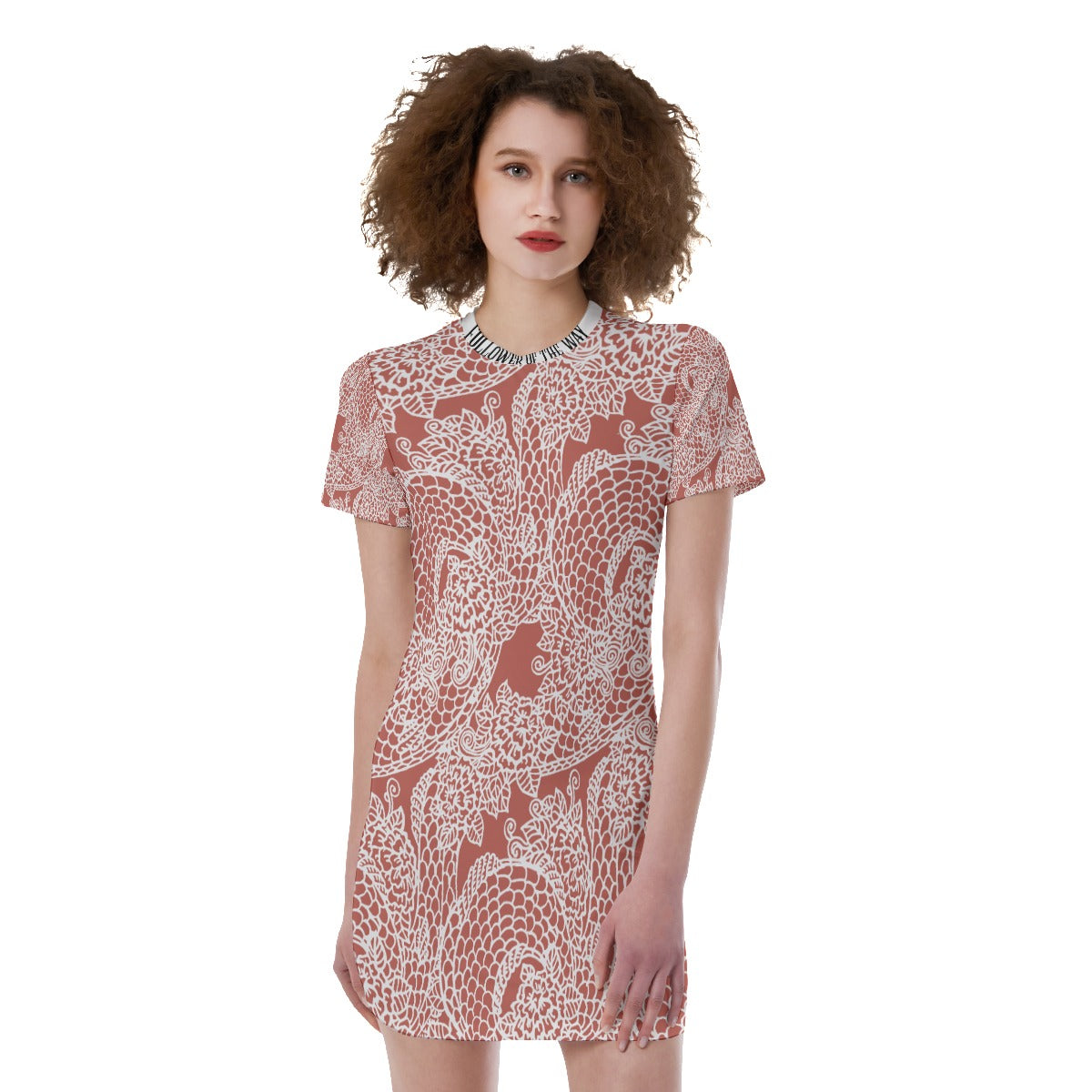 Wavy Women's Short Sleeve Tight Dress