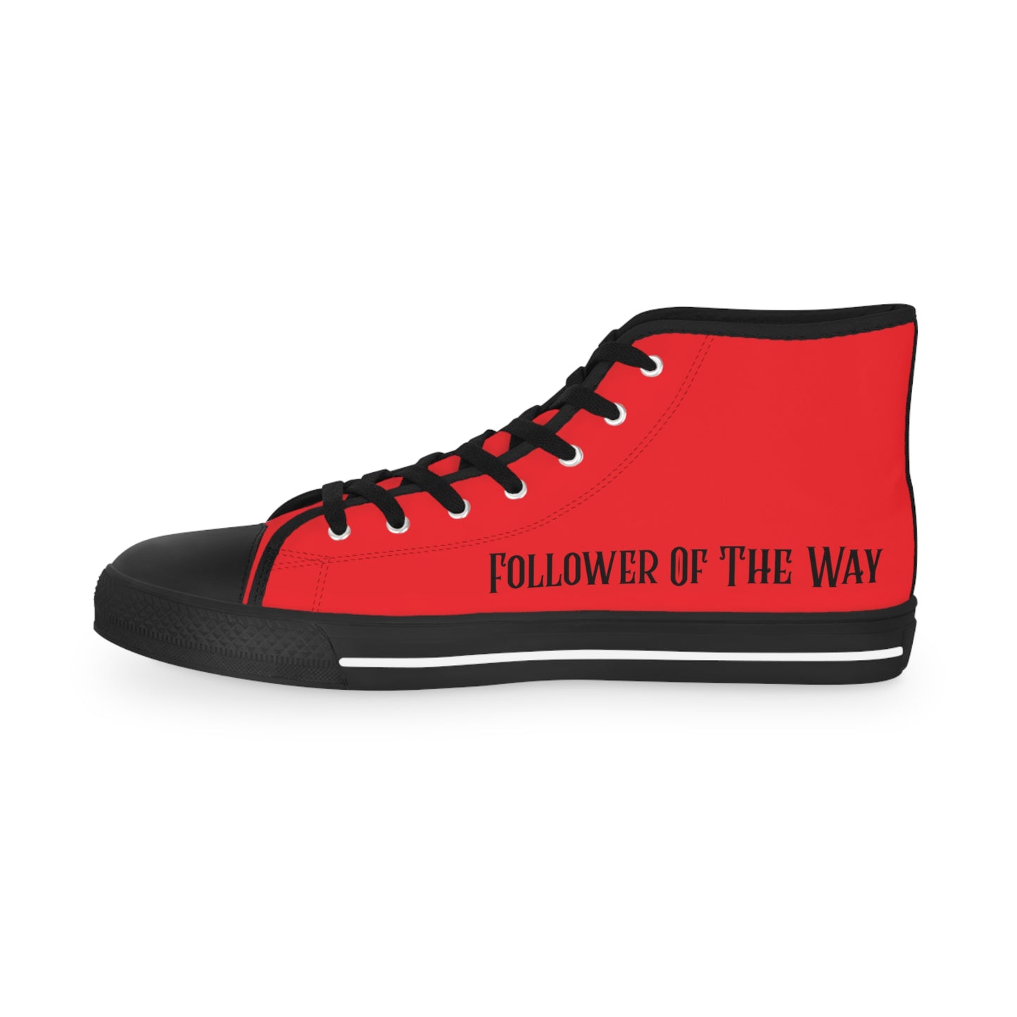 Red FOTW Men's High Top Sneakers
