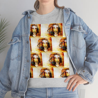 Double Mind Face Of Heavy Cotton Tee