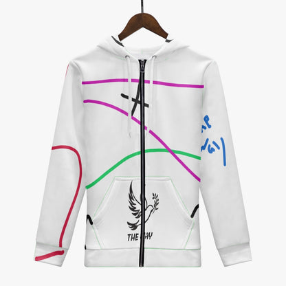 Crayon Way Men's AOP Full Zip Up Hoodie