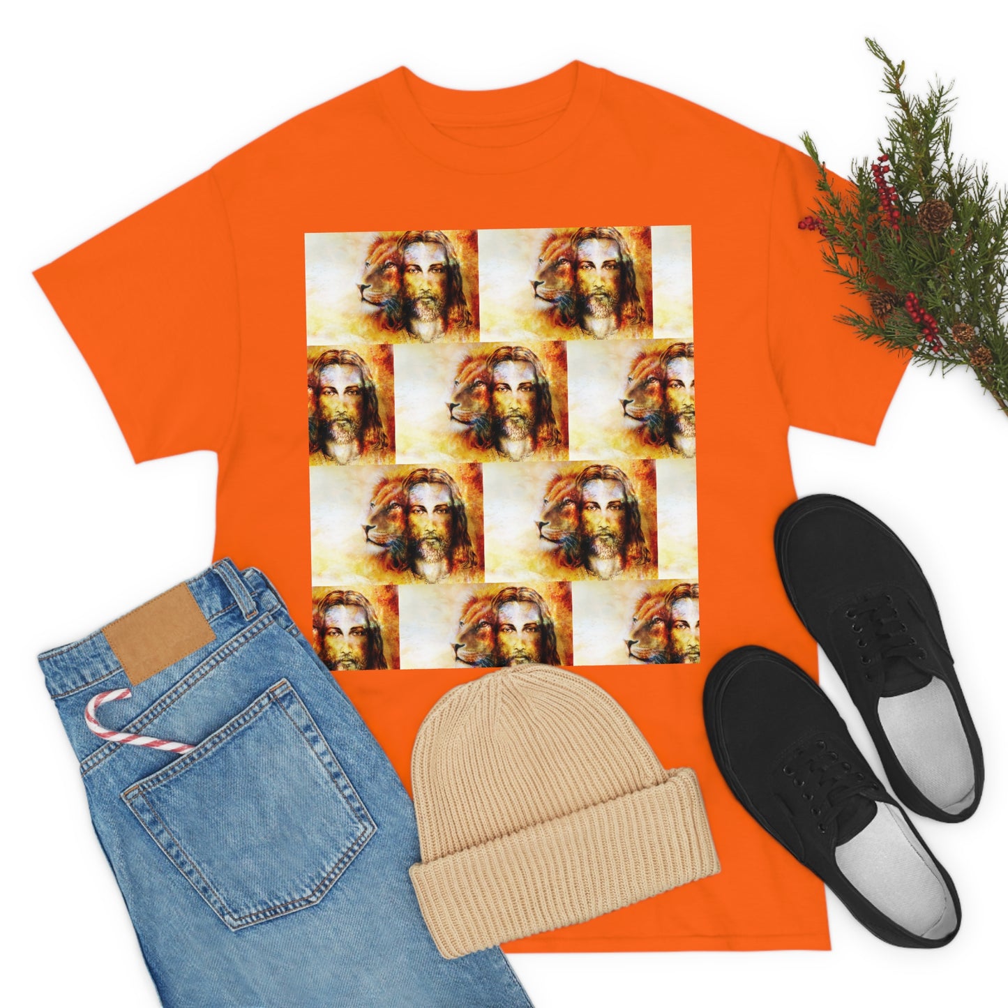 Double Mind Face Of Heavy Cotton Tee