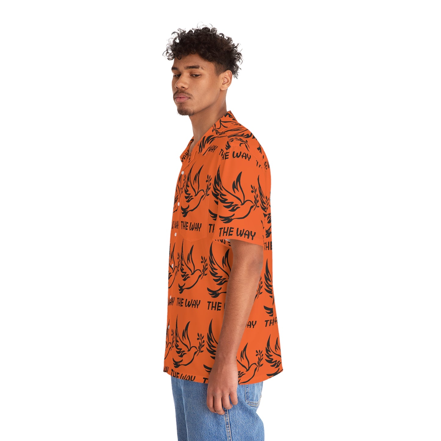 Orange Way Men's Hawaiian Shirt