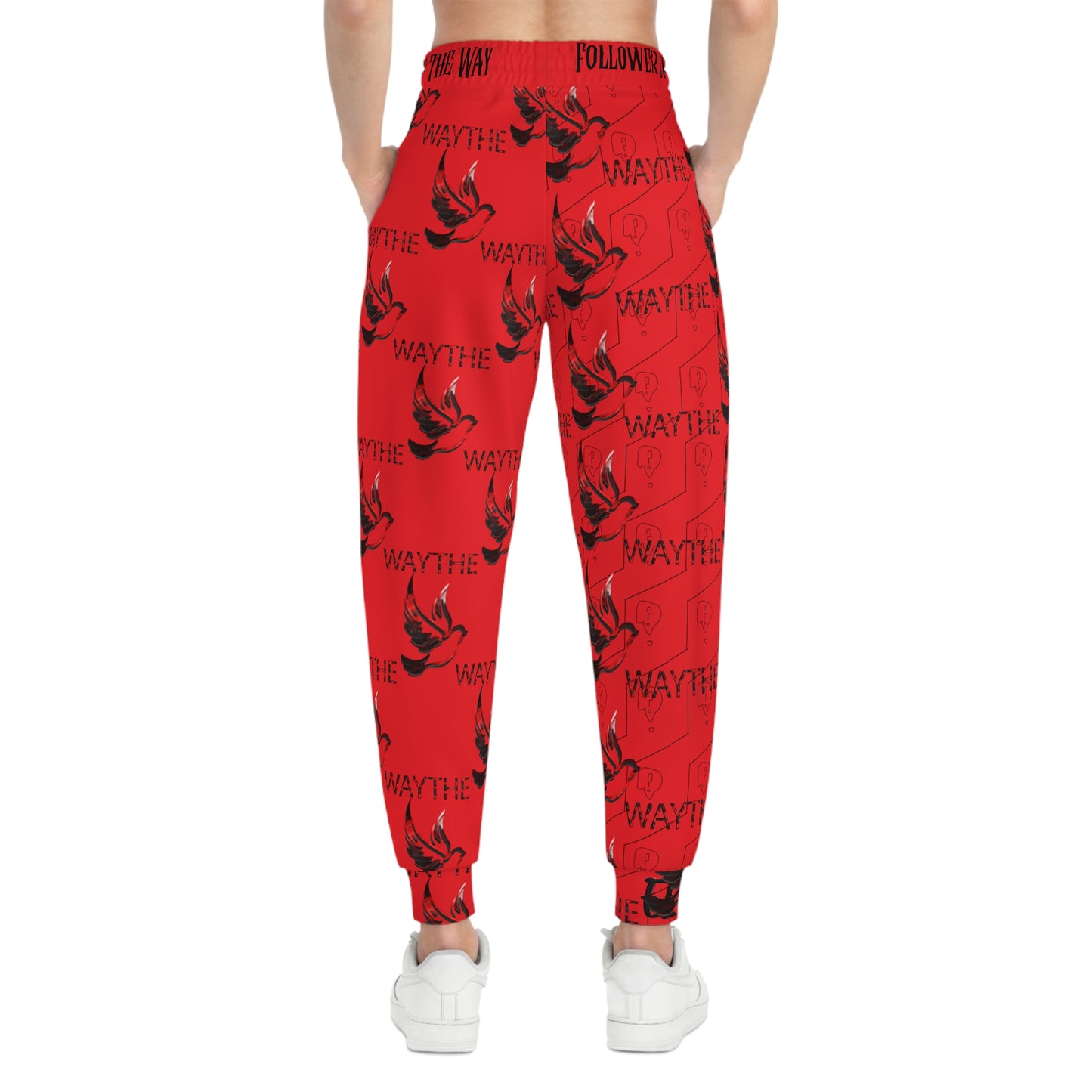 Red WAY WAY Athletic Joggers