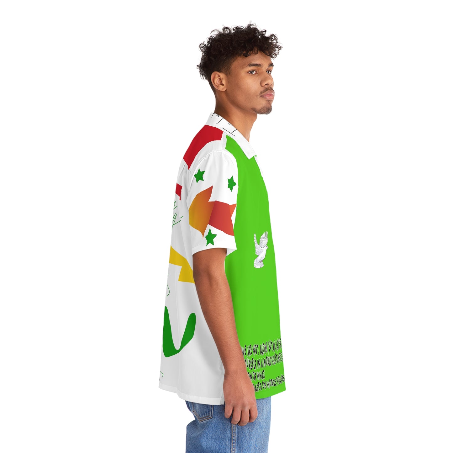 Half N Half way Men's Hawaiian Shirt