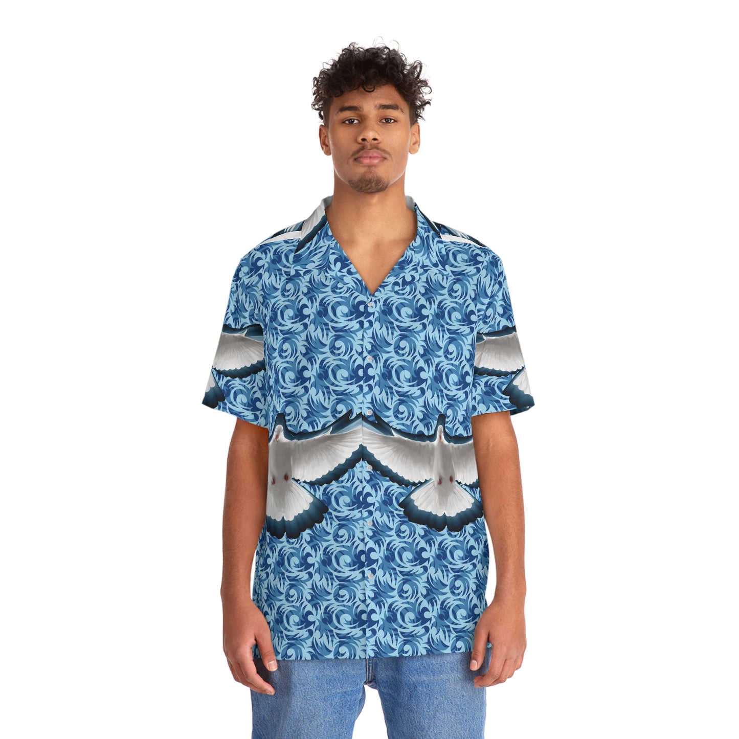 Wavy Spirt Men's Hawaiian Shirt