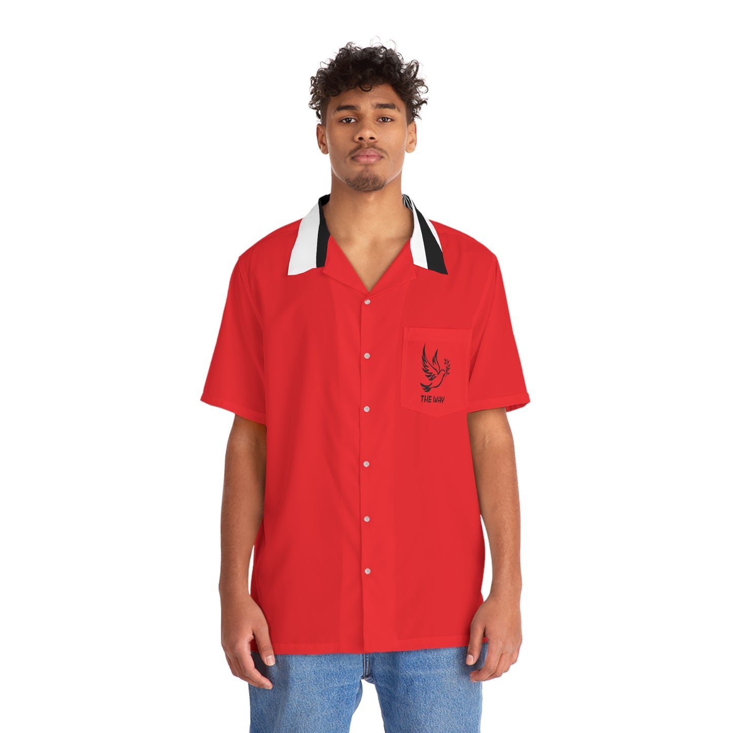 REd SWirl Men's Hawaiian Shirt