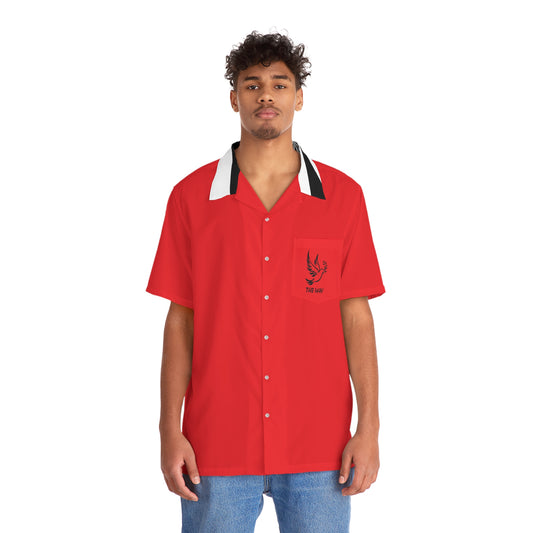 REd SWirl Men's Hawaiian Shirt