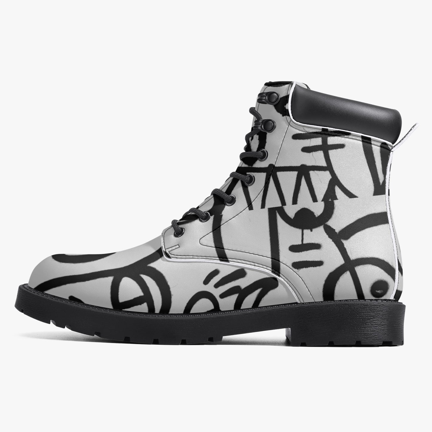 Many Eye Casual Leather Boots