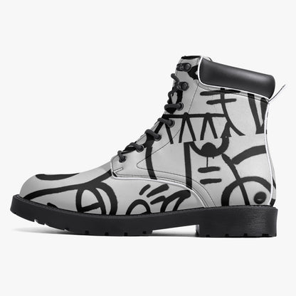Many Eye Casual Leather Boots