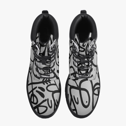 Many Eye Casual Leather Boots