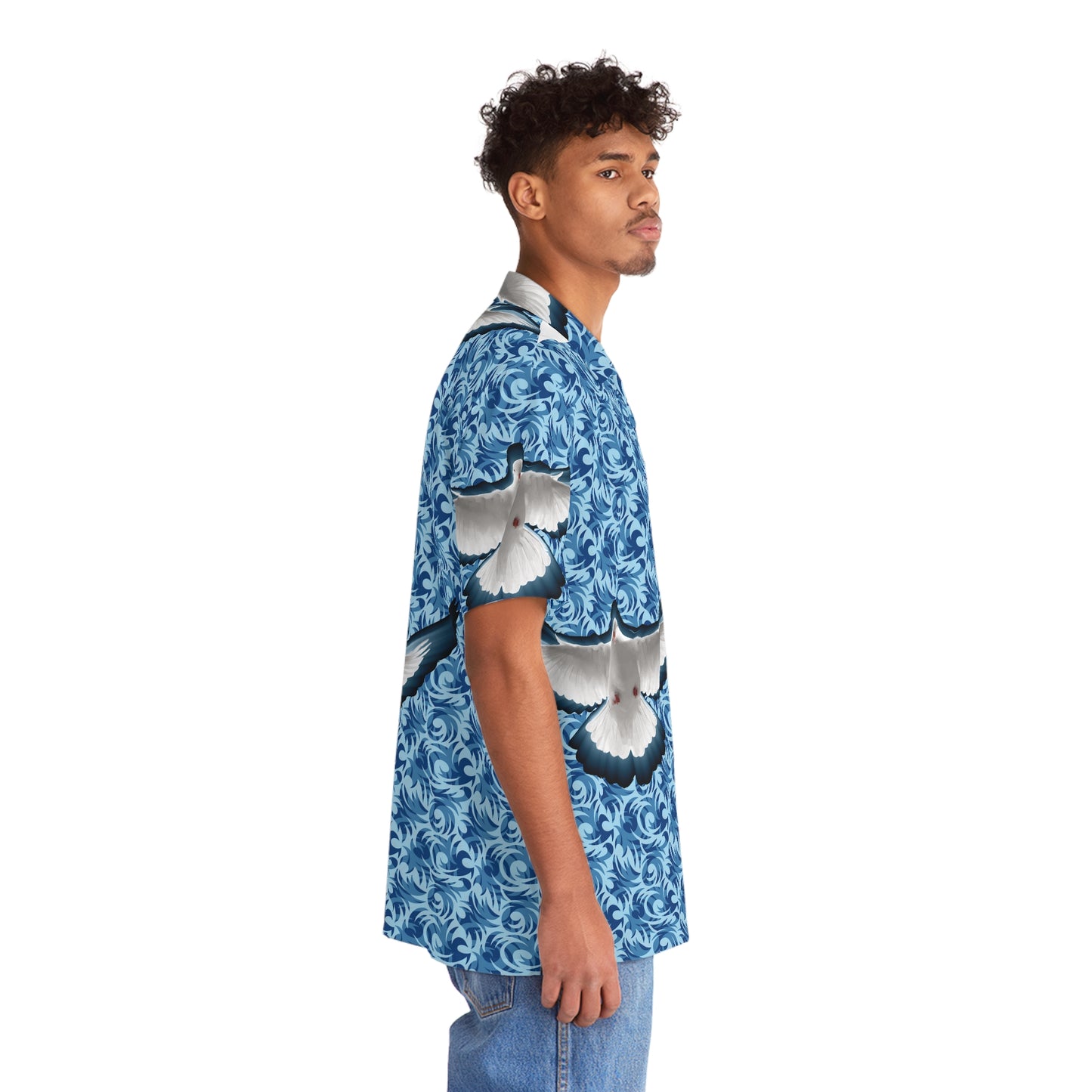 Wavy Spirt Men's Hawaiian Shirt