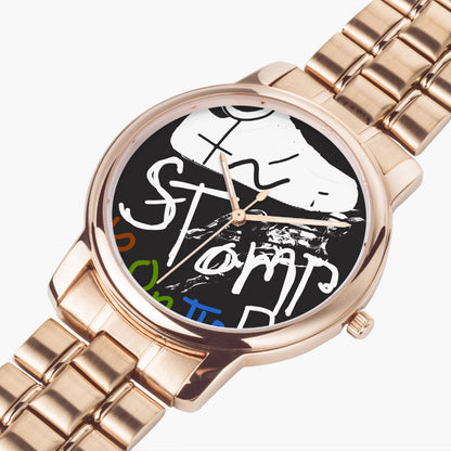 STOMP 153. Folding Clasp Type Stainless Steel Quartz Watch