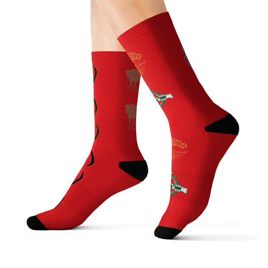 Red Sword Way Socks
