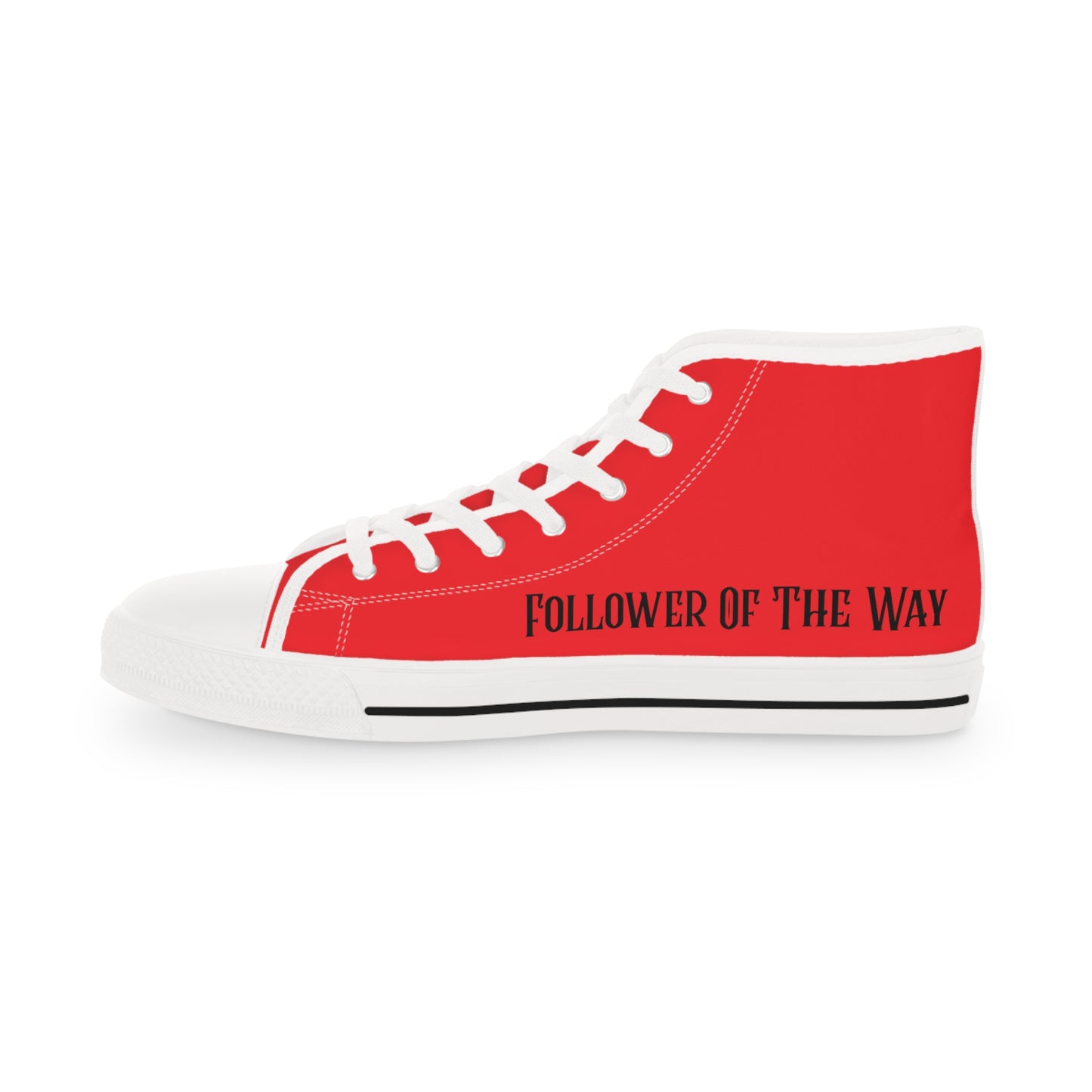 Red FOTW Men's High Top Sneakers