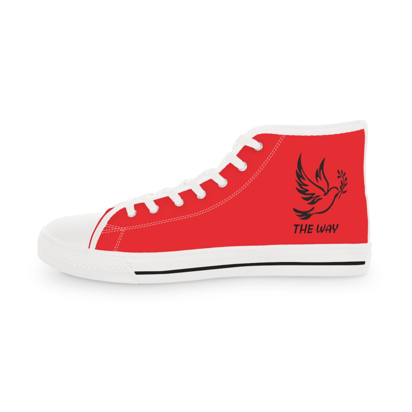 Red FOTW Men's High Top Sneakers