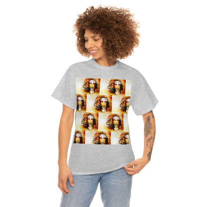 Double Mind Face Of Heavy Cotton Tee