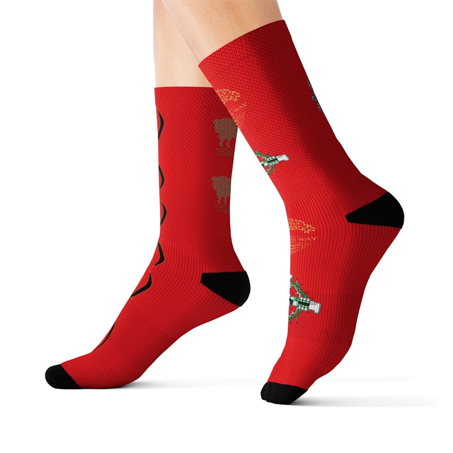 Red Sword Way Socks