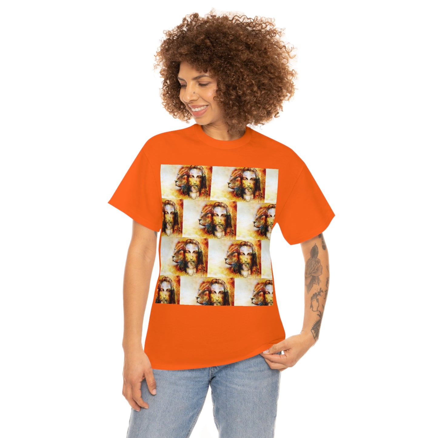 Double Mind Face Of Heavy Cotton Tee