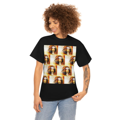 Double Mind Face Of Heavy Cotton Tee