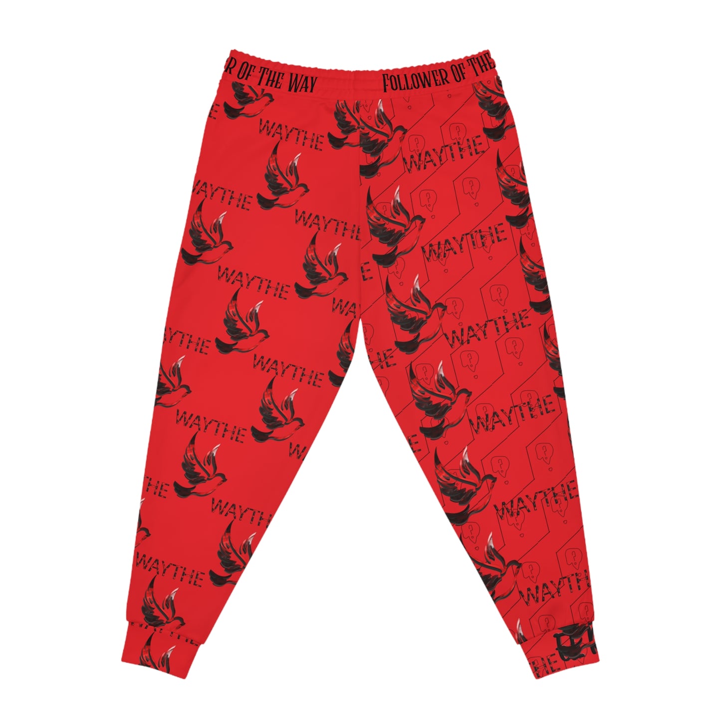 Red WAY WAY Athletic Joggers
