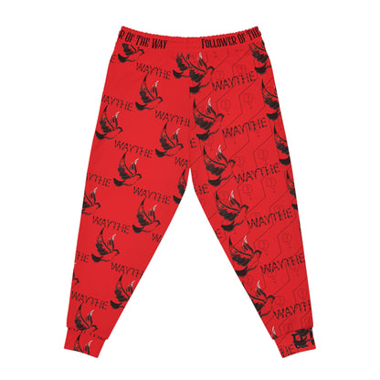 Red WAY WAY Athletic Joggers