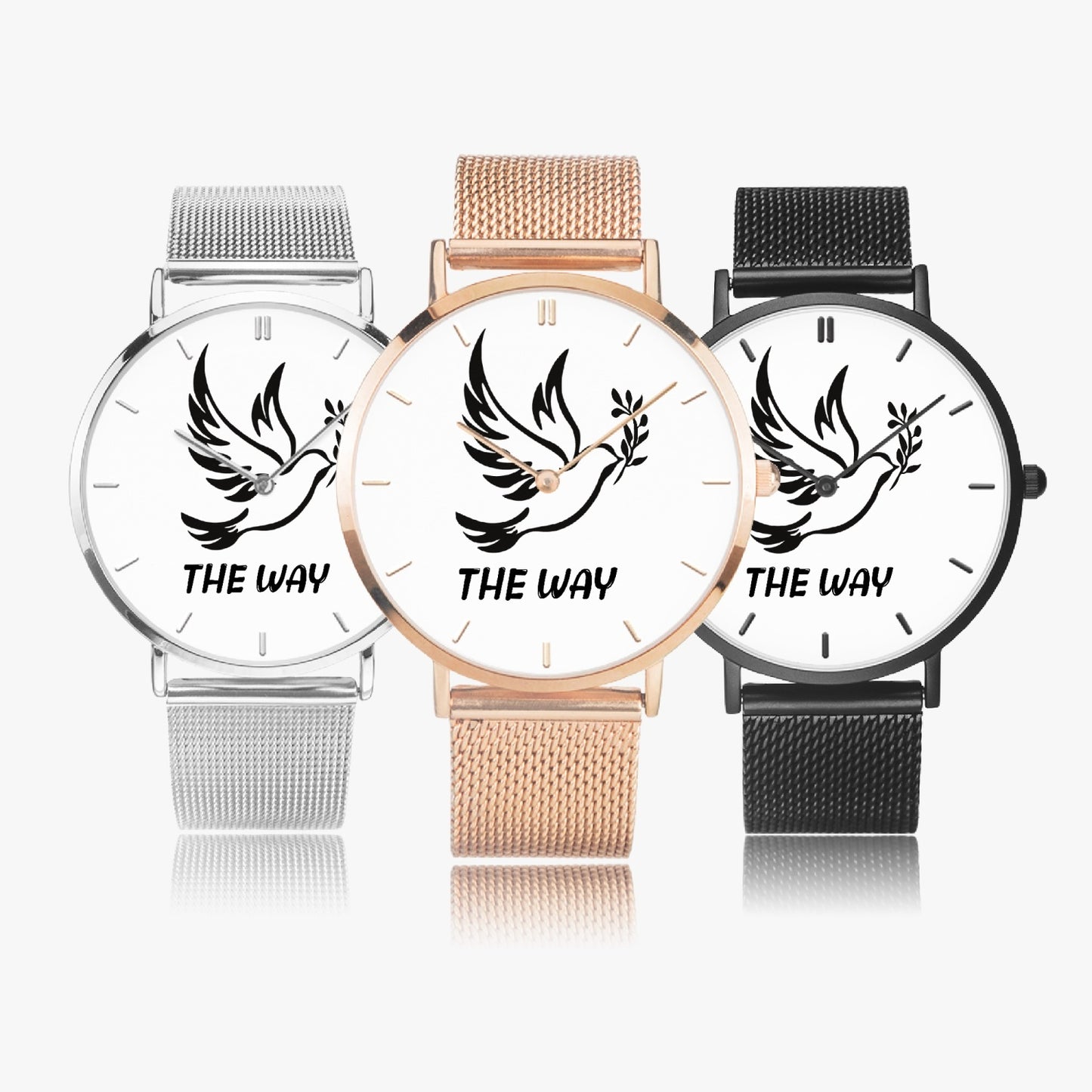 The WAY Ultra-thin Stainless Steel Quartz Watch