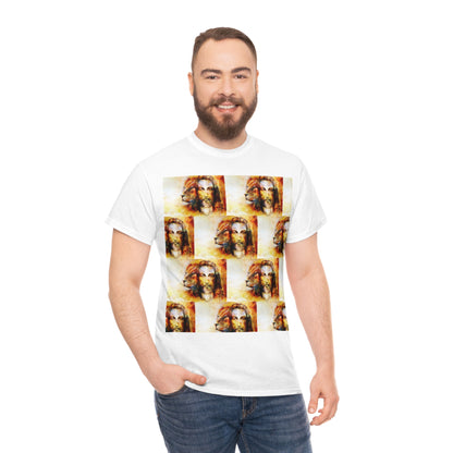 Double Mind Face Of Heavy Cotton Tee