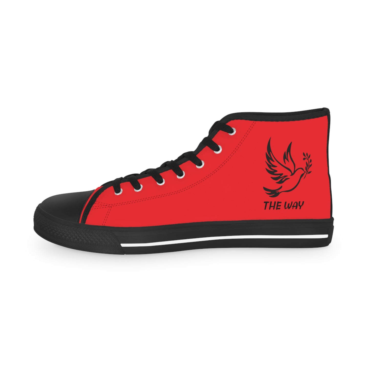 Red FOTW Men's High Top Sneakers