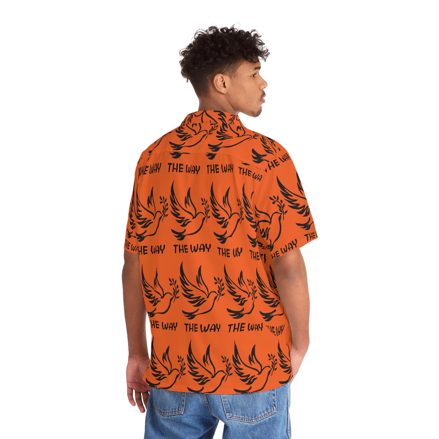 Orange Way Men's Hawaiian Shirt