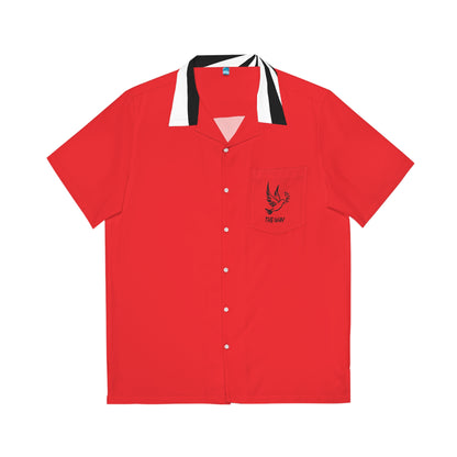 REd SWirl Men's Hawaiian Shirt
