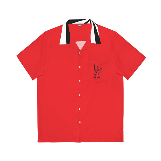 REd SWirl Men's Hawaiian Shirt