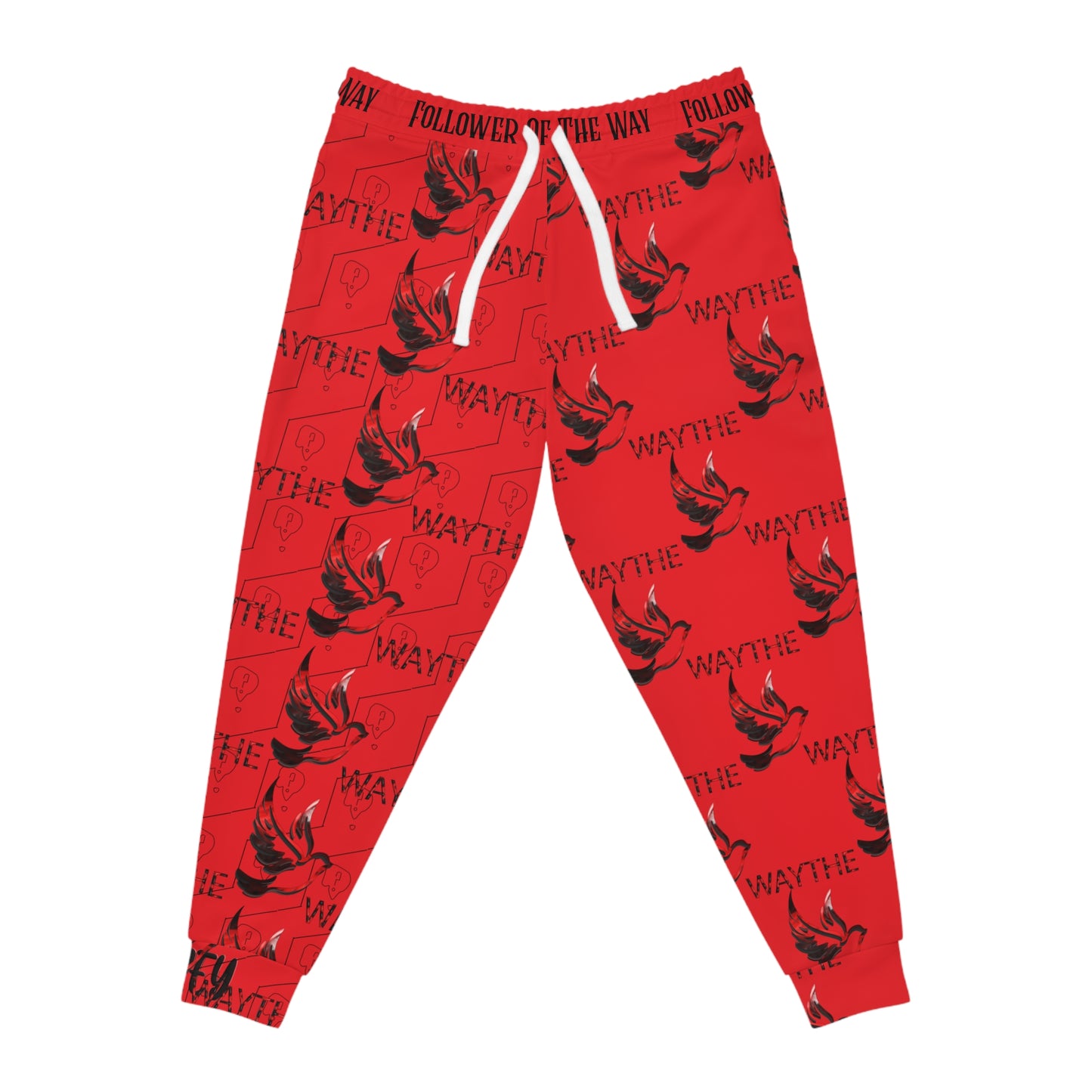 Red WAY WAY Athletic Joggers