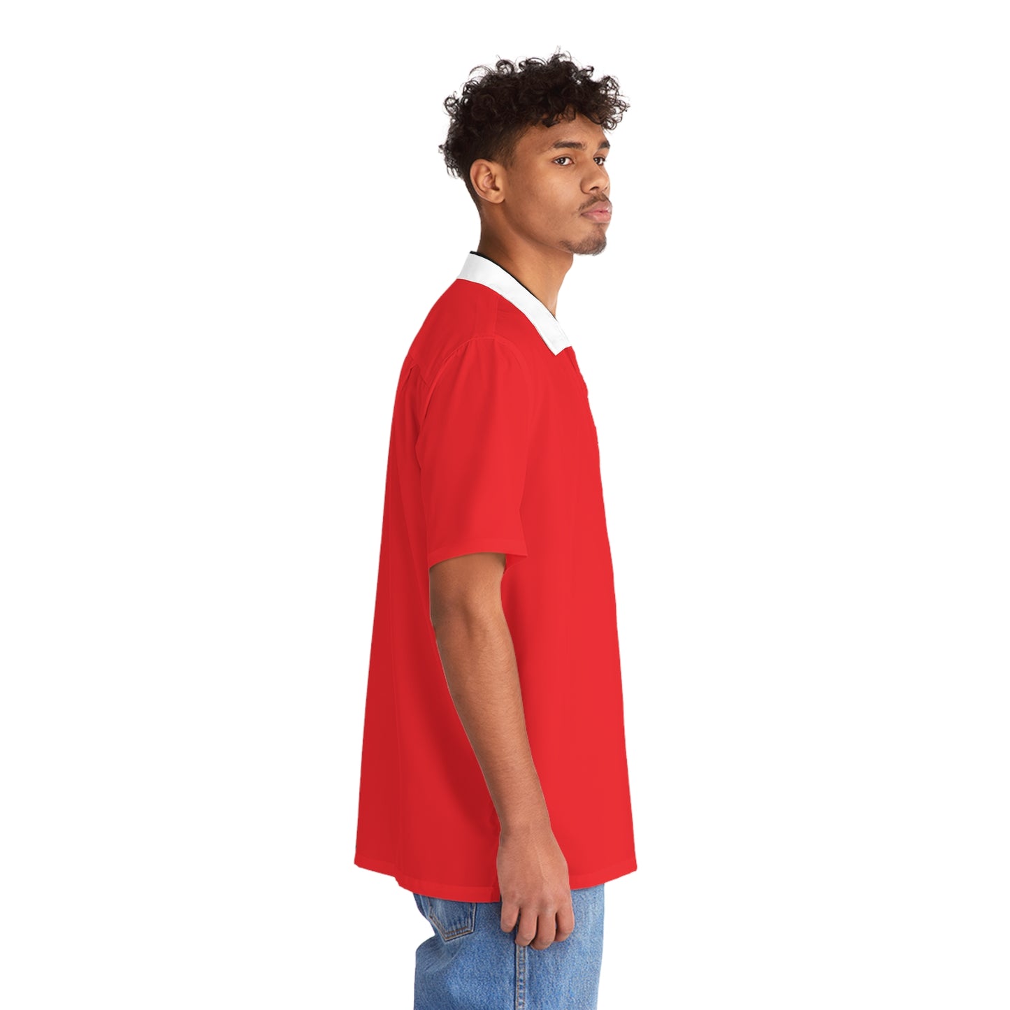 REd SWirl Men's Hawaiian Shirt