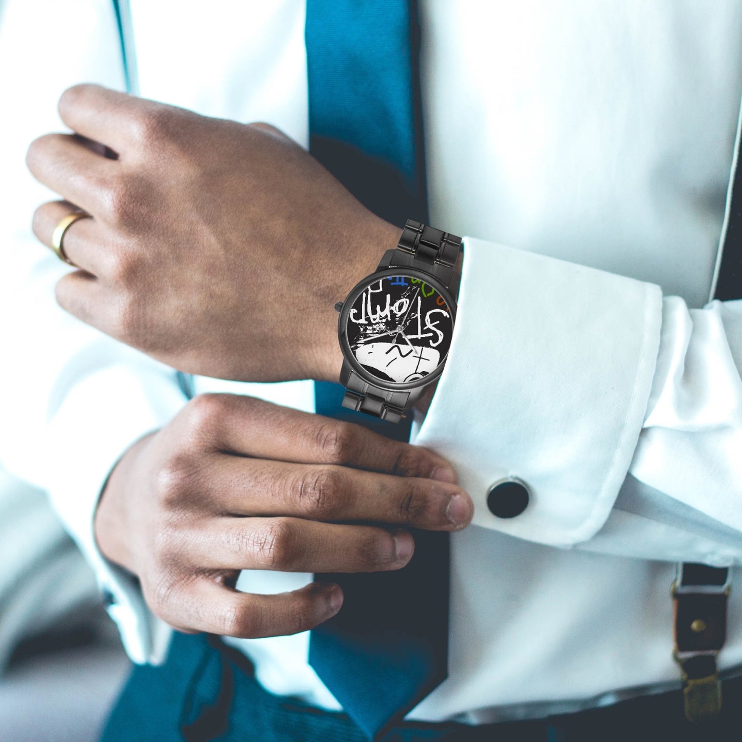 STOMP 153. Folding Clasp Type Stainless Steel Quartz Watch