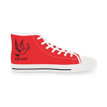 Red FOTW Men's High Top Sneakers