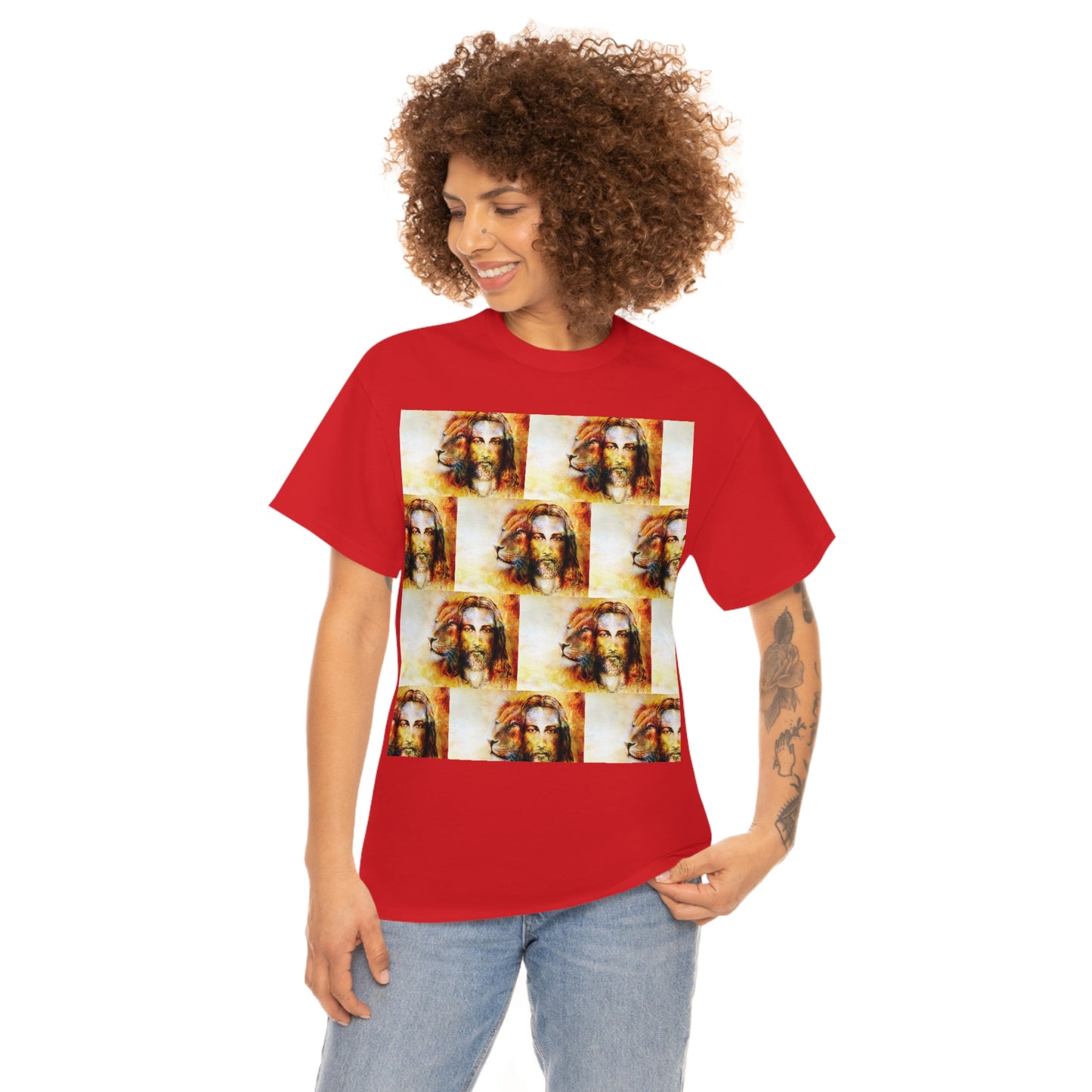 Double Mind Face Of Heavy Cotton Tee