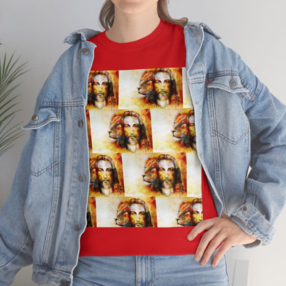 Double Mind Face Of Heavy Cotton Tee