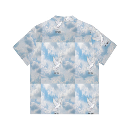 Cloud Bird Way Men's Hawaiian Shirt