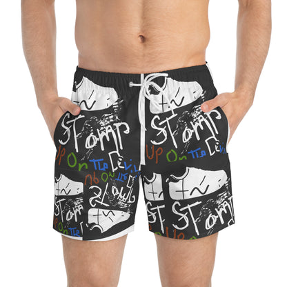 Stomp On Devil Swim Trunks