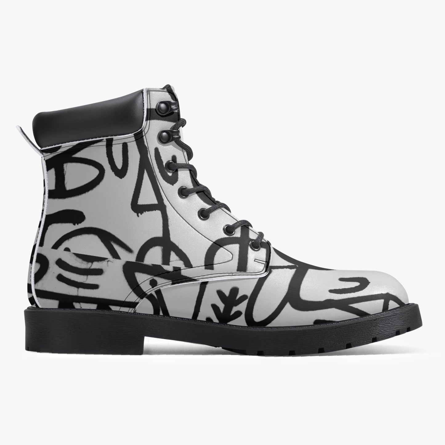 Many Eye Casual Leather Boots