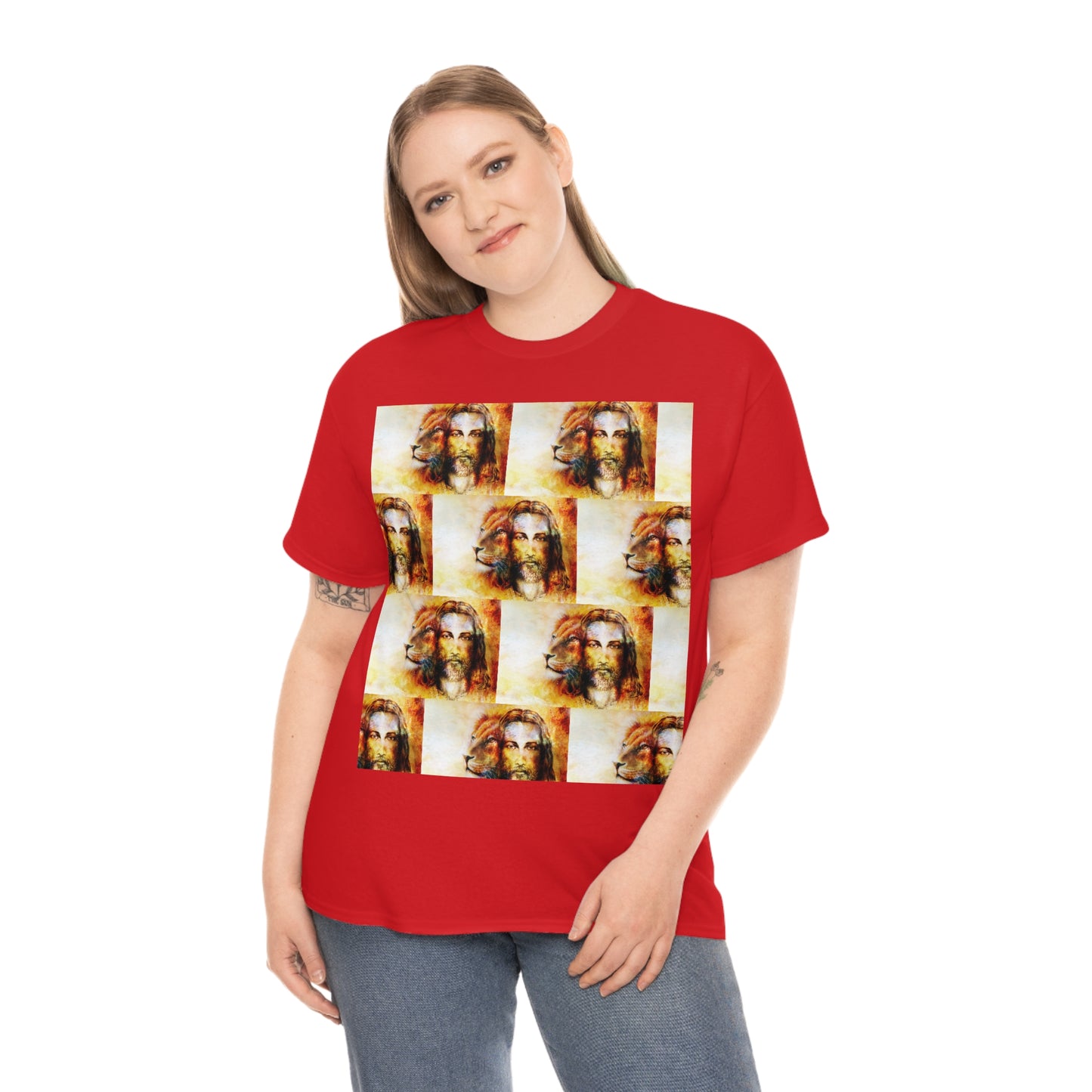 Double Mind Face Of Heavy Cotton Tee
